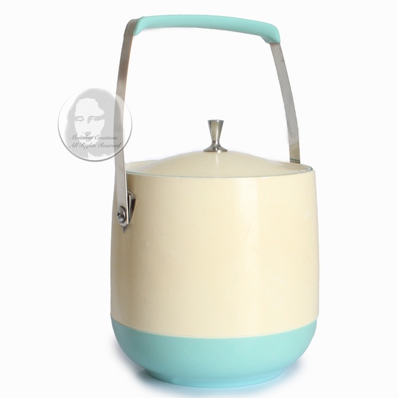 Mid Century Modern Ice Bucket Barware MCM Space Age Vintage 70s Home Decor - Picture 1 of 10